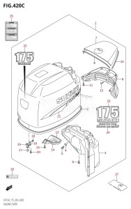 DF150Z From 15001Z-680001 (E03)  2006 drawing ENGINE COVER ((DF175T,DF175Z):(K6,K7,K8,K9))