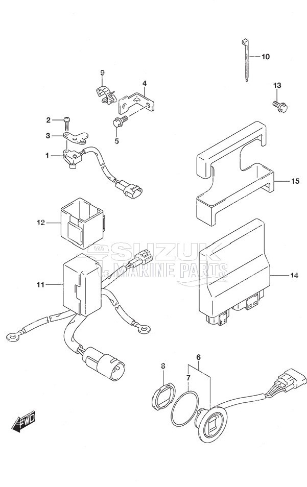 PTT Switch/Engine Control Unit