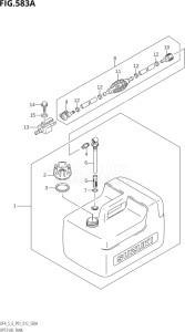 00502F-210001 (2012) 5hp P01-Gen. Export 1 (DF5) DF5 drawing OPT:FUEL TANK (DF4:P01)