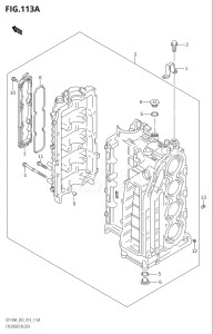 11503Z-410001 (2014) 115hp E03-USA (DF115AZ) DF115AZ drawing CYLINDER BLOCK