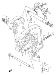 DT225 From 22501-861001 ()  1998 drawing CLAMP BRACKET