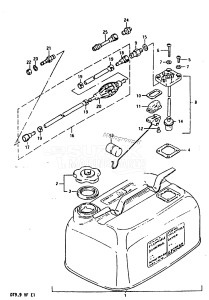 DT9.9 From 00993-406191-412879 ()  1984 drawing FUEL TANK