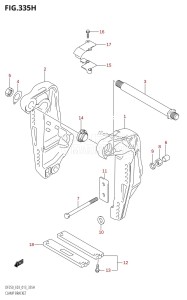 DF250 From 25003F-310001 (E03)  2013 drawing CLAMP BRACKET (DF250ST:E03:L-TRANSOM)