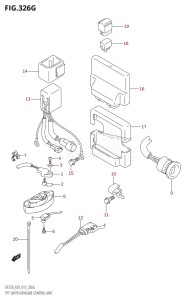 DF225Z From 22503Z-310001 (E03)  2013 drawing PTT SWITCH /​ ENGINE CONTROL UNIT (DF250ST:E03)