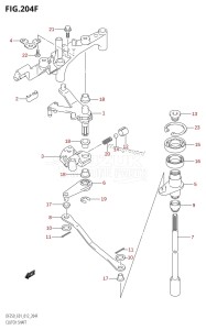 DF200 From 20002F-210001 (E01 E40)  2012 drawing CLUTCH SHAFT (DF225T:E40)