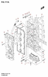 DF175AT From 17503F-440001 (E11 - E40)  2024 drawing CYLINDER HEAD (DF200AT,DF200AZ,DF175AT,DF175AZ)