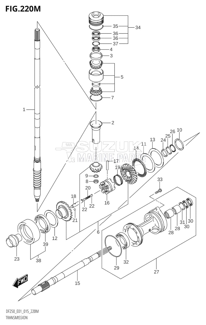 TRANSMISSION (DF250Z:E40)