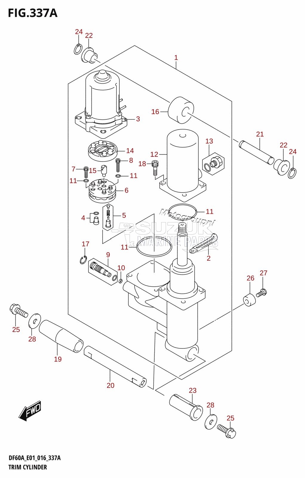 TRIM CYLINDER (DF40A:E01)