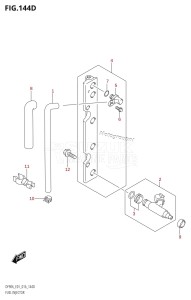 DF80A From 08002F-610001 (E01 E40)  2016 drawing FUEL INJECTOR (DF70ATH:E40)