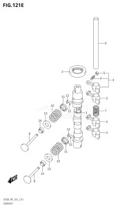 01504F-610001 (2016) 15hp P01-Gen. Export 1 (DF15A  DF15AR  DF15AT  DF15ATH) DF15A drawing CAMSHAFT (DF15AR:P01)