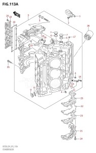 DF225Z From 22503Z-510001 (E01 E40)  2005 drawing CYLINDER BLOCK