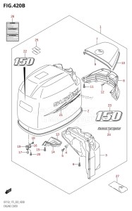 DF150Z From 15001Z-680001 (E03)  2006 drawing ENGINE COVER (DF150T,DF150Z:(K10,011))