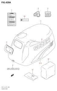 DF4 From 00402F-010001 (P01)  2010 drawing ENGINE COVER (K2)