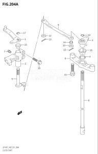 14001Z-251001 (2002) 140hp E01-Gen. Export 1 (DF140ZK2) DF140 drawing CLUTCH SHAFT (K2,K3)