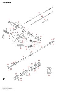 DF8A From 00801F-410001 (P03)  2014 drawing TILLER HANDLE (DF9.9A:P03)