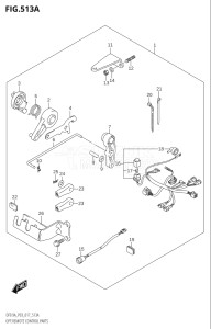 00801F-710001 (2017) 8hp P03-U.S.A (DF8A  DF8AR) DF8A drawing OPT:REMOTE CONTROL PARTS (DF8A:P03)