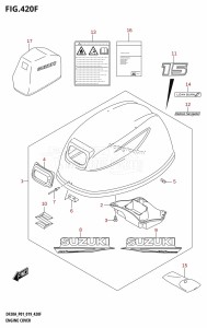 DF20A From 02002F-240001 (E01 E40)  2022 drawing ENGINE COVER (DF15A,DF15AR)