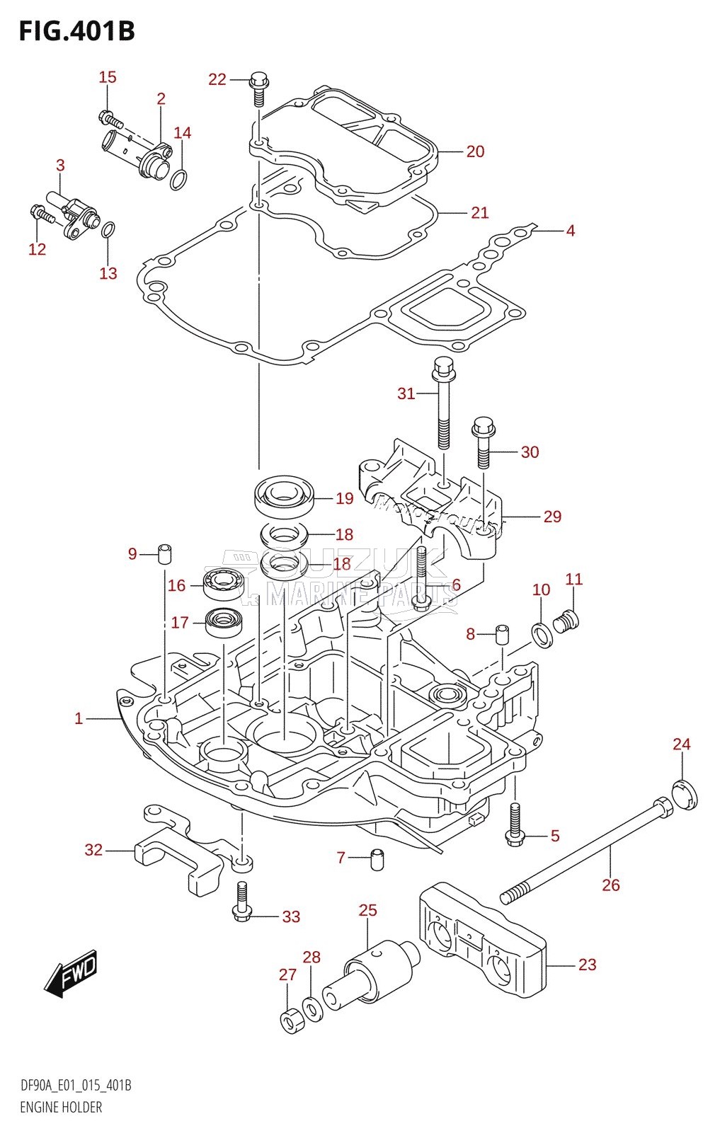 ENGINE HOLDER (DF70A:E40)