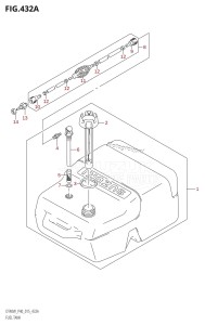 DT40 From 04005K-510001 ()  2015 drawing FUEL TANK (DT40W:P40)