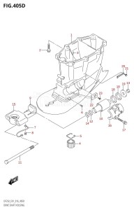 DF250Z From 25003Z-610001 (E40)  2016 drawing DRIVE SHAFT HOUSING (DF200Z:E40)