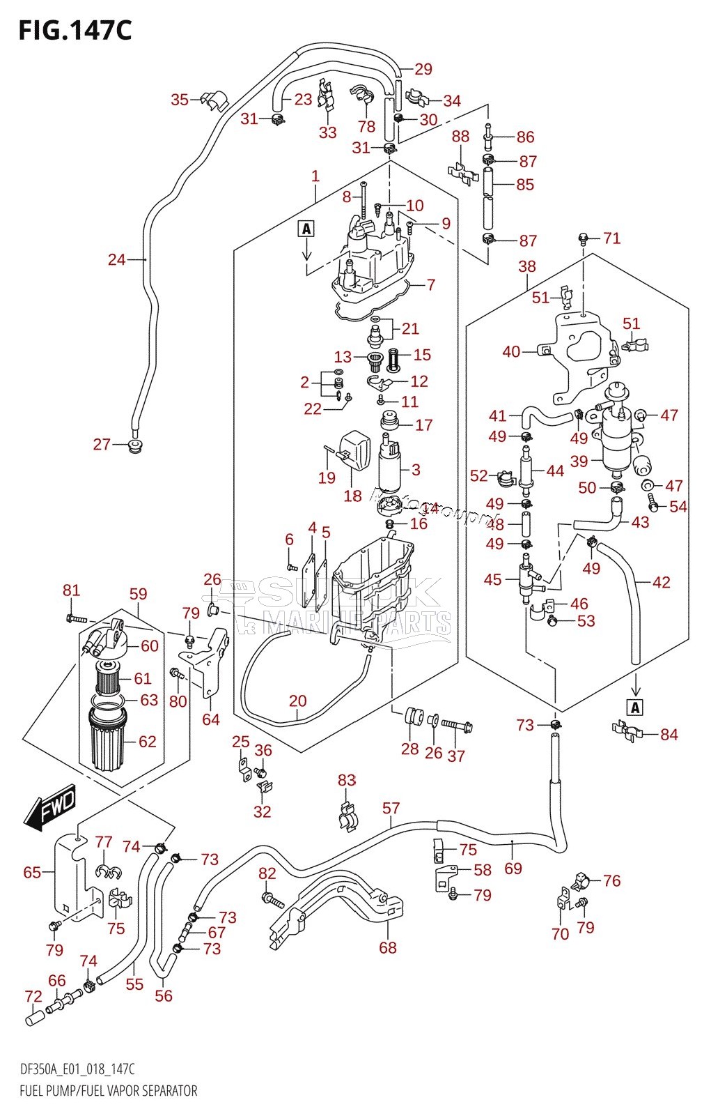 FUEL PUMP /​ FUEL VAPOR SEPARATOR (DF325A:E01)