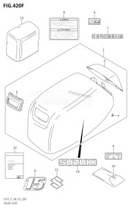 DT15 From 01504-210001 (P40)  2012 drawing ENGINE COVER (DT15K:P36)