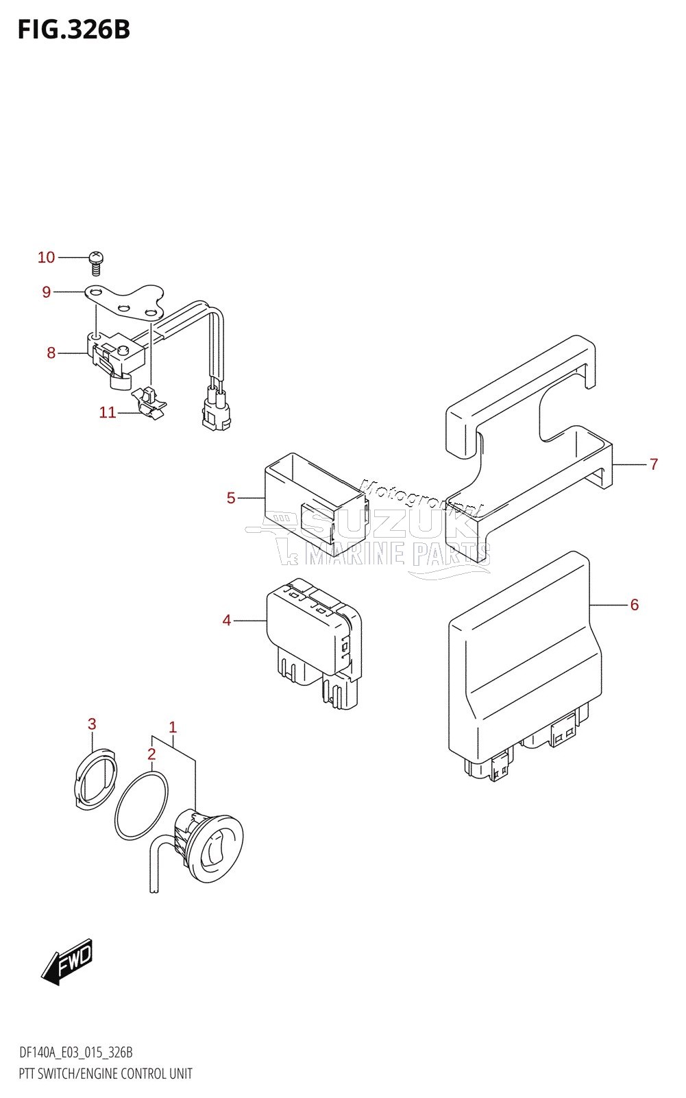 PTT SWITCH /​ ENGINE CONTROL UNIT (DF115AT:E03)