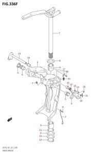 DF250Z From 25003Z-310001 (E01 E40)  2013 drawing SWIVEL BRACKET (DF225T:E40:(X-TRANSOM,XX-TRANSOM))