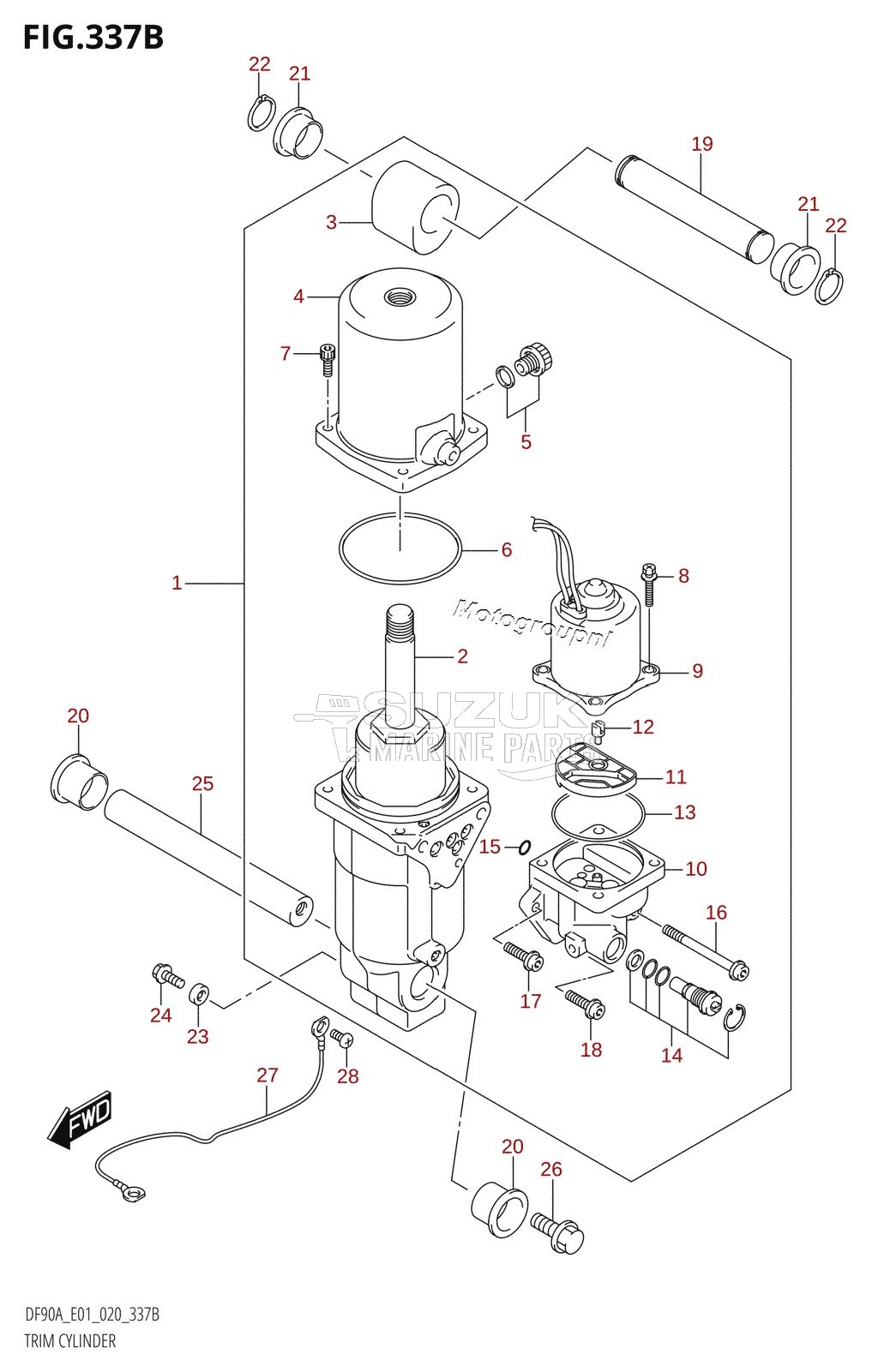 TRIM CYLINDER (DF100B)