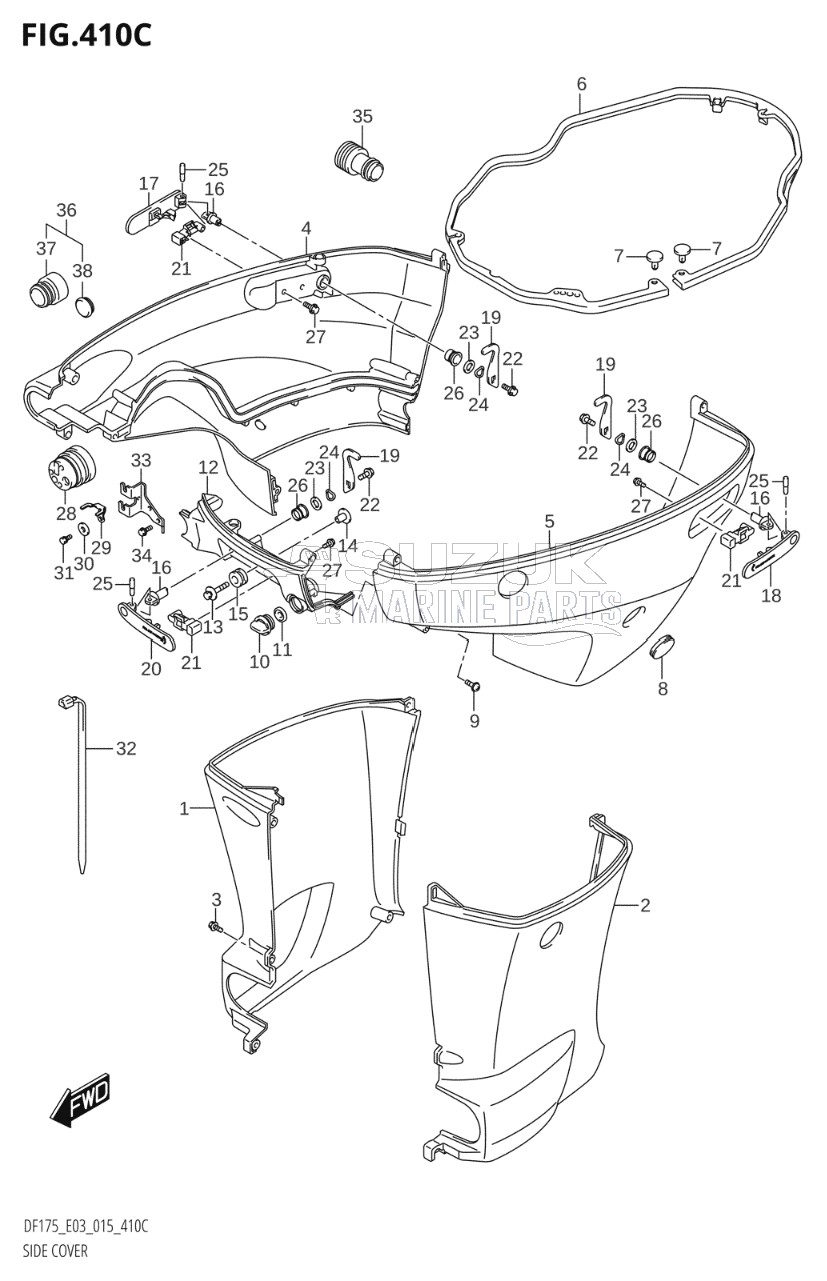 SIDE COVER (DF150Z:E03)