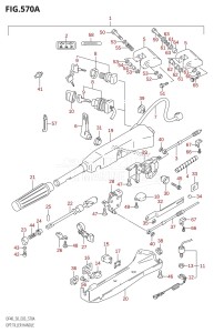 DF50 From 05001F-251001 (E03)  2002 drawing OPT:TILLER HANDLE