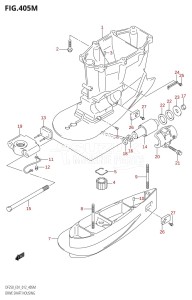 DF200Z From 20002Z-210001 (E01 E40)  2012 drawing DRIVE SHAFT HOUSING (DF250Z:E40:(X-TRANSOM,XX-TRANSOM))