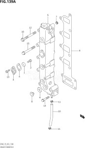 06001F-680001 (2006) 60hp E03-USA (DF60TK6) DF60 drawing EXHAUST MANIFOLD