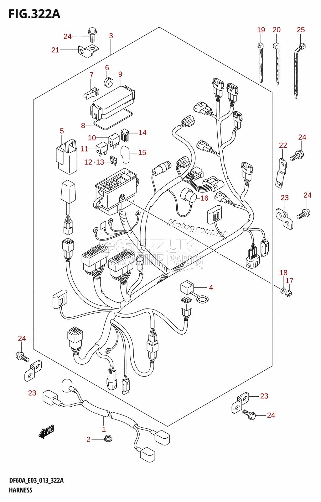 HARNESS (DF40A:E03)