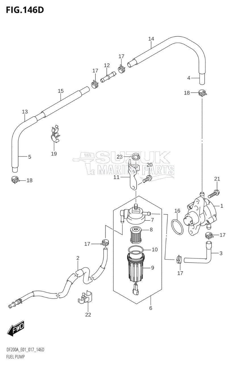 FUEL PUMP (DF200AZ:E40)