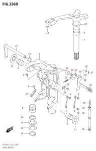 DF100A From 10003F-140001 (E01)  2021 drawing SWIVEL BRACKET (DF140AT,DF140AZ)