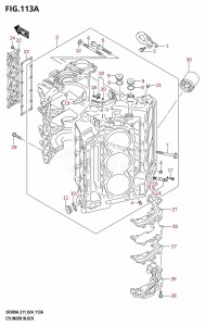 DF250A From 25003P-440001 (E11 - E40)  2024 drawing CYLINDER BLOCK