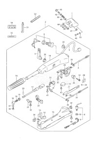 Outboard DF 60 drawing Tiller Handle