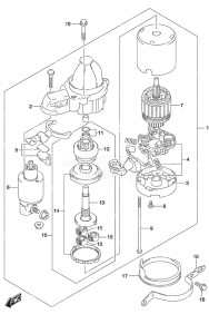 DF 200AP drawing Starting Motor