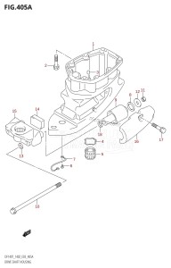 DF140 From 14001F-680001 (E03)  2006 drawing DRIVE SHAFT HOUSING