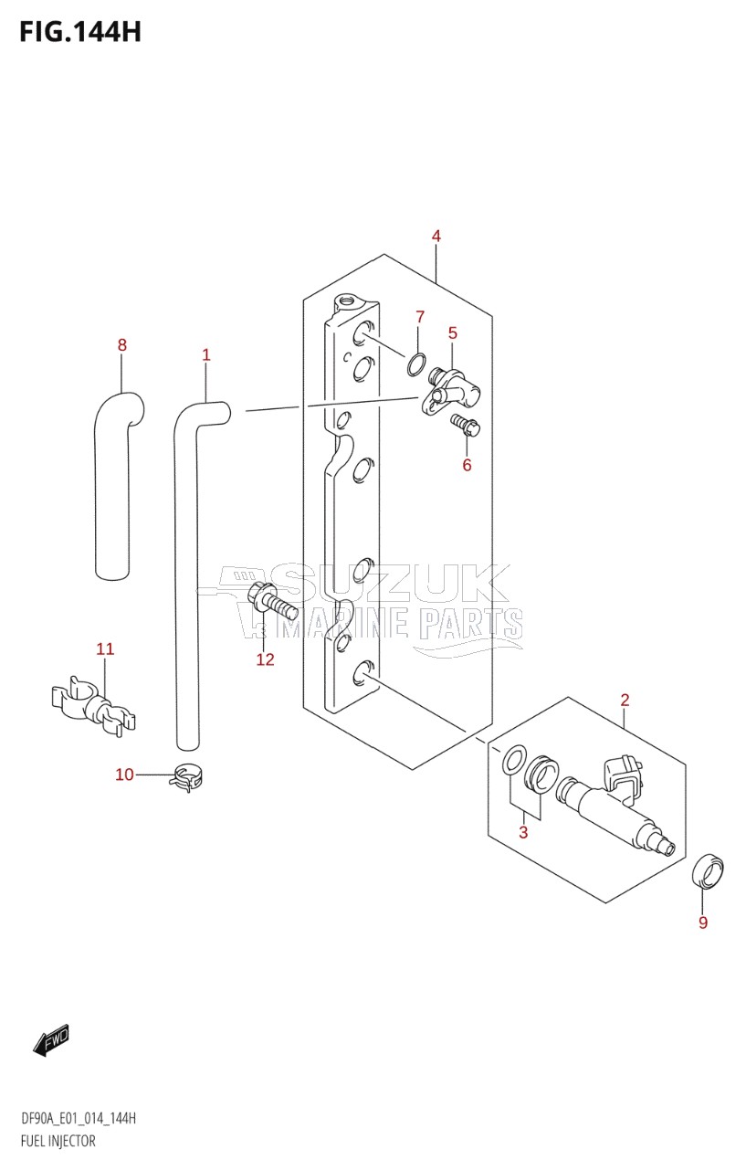 FUEL INJECTOR (DF90A:E40)