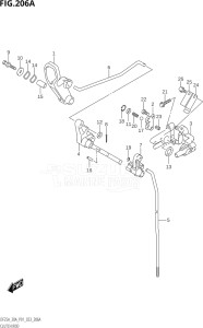 02504F-340001 (2023) 25hp P01-Gen. Export 1 (DF25A    DF25AT    DF25ATH    DT25K) DF25A drawing CLUTCH ROD (DF25A,DF25ATH,DF30A,DF30ATH)