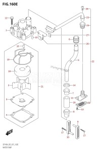 DF140AZ From 14003Z-510001 (E03)  2015 drawing WATER PUMP (DF140AZ:E03)