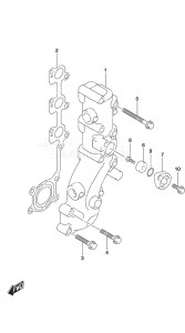 Outboard DF 30A drawing Exhaust Manifold