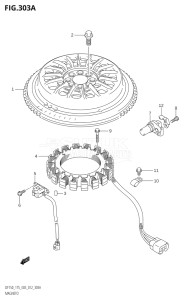 15002F-210001 (2012) 150hp E03-USA (DF150T) DF150 drawing MAGNETO (DF150T:E03)