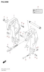 DF30A From 03003F-240001 (P01 P40)  2022 drawing CLAMP BRACKET (DF25AT,DF25ATH,DF30AT,DF30ATH)