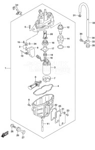 Outboard DF 115A drawing Fuel Vapor Separator