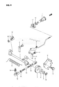 DT8C From 00802-231001 ()  1992 drawing THROTTLE SHAFT