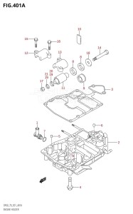 DF70 From 07001F-421001 (E01 E40)  2004 drawing ENGINE HOLDER