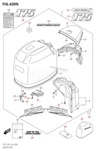 DF150 From 15002F-410001 (E01 E40)  2014 drawing ENGINE COVER ((DF175TG,DF175ZG):E01)